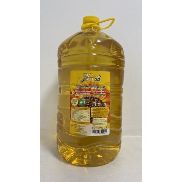 Huile de tournesol 5L BG oil avec E900Anti-moussant