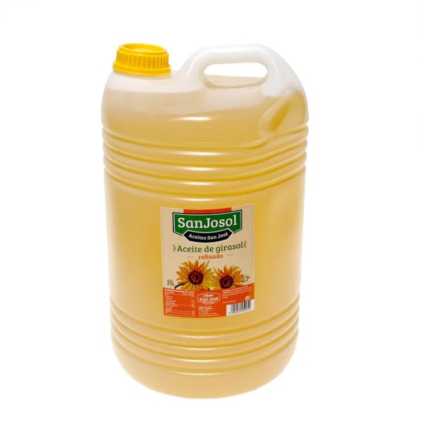 Palette D’Huile De Tournesol Raffinée SanJosol en Bidons de 25L – Total 26 Bidons