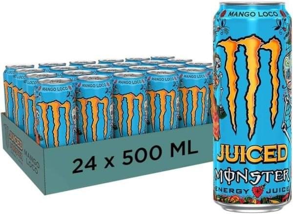 Palete Monster Energy Juiced Mango Loco 500ml Palete Monster Energy Juiced Mango Loco 500ml