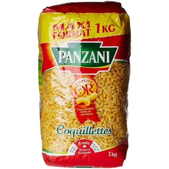 Palete de Massa Coquillettes Panzani 1KG