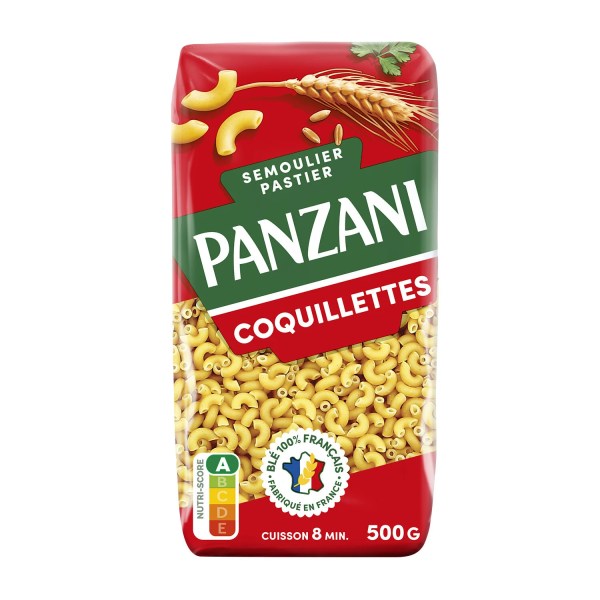 Palete de Massa Coquillettes Panzani 500g Palete de Massa Coquillettes Panzani 500g